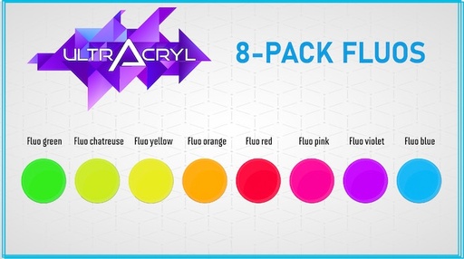 Set of 8 Fluo